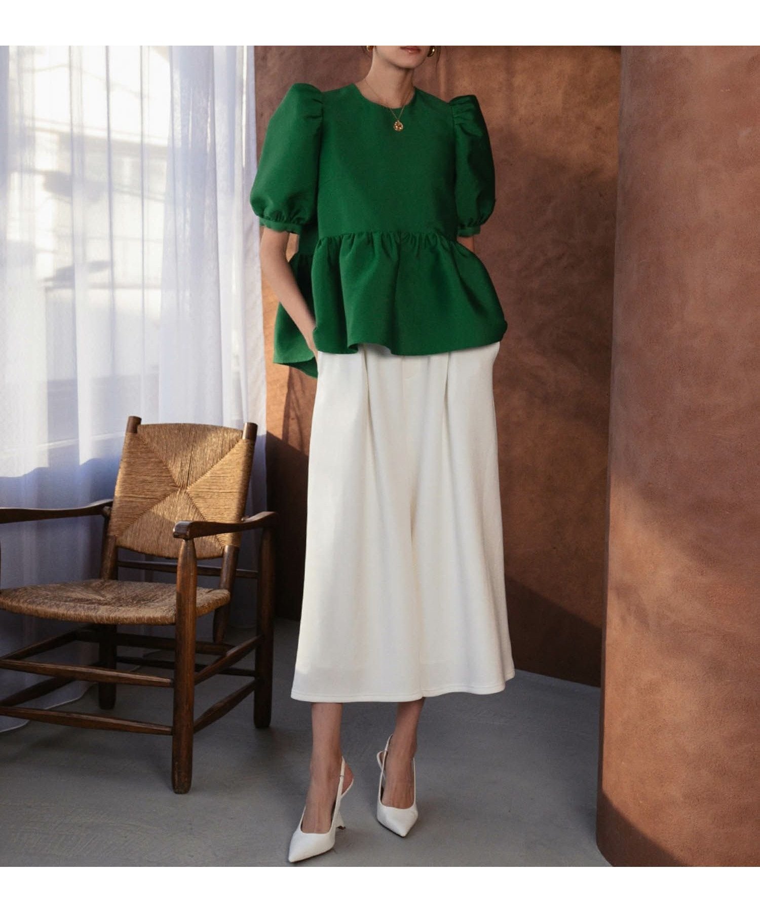 【エルフランク/ELFRANK】の【2026SS先行予約】パフスリーブペプラムブラウス Washable 人気、トレンドファッション・服の通販 founy(ファニー) 　ファッション　Fashion　レディースファッション　Fashion for Women　トップス・カットソー　Cut & Sew Tops　シャツ・ブラウス・オフィスカジュアル　Elegant Blouses & Button-Ups　新作・新入荷　New Arrivals / New In　2026年　2026　プチプライス・低価格　Affordable / Budget Price　 other-1|ID: prp329100004838020 ipo3291000000035250620