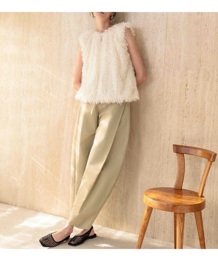 【エルフランク/ELFRANK】の【2026SS先行予約】ボックスプリーツカーブパンツ Washable インテリア・キッズ・メンズ・レディースファッション・服の通販 founy(ファニー) https://founy.com/ ファッション Fashion レディースファッション Fashion for Women パンツ Pants & Trousers 新作・新入荷 New Arrivals / New In 2026年 2026 プチプライス・低価格 Affordable / Budget Price |ID: prp329100004838029 ipo3291000000035250661