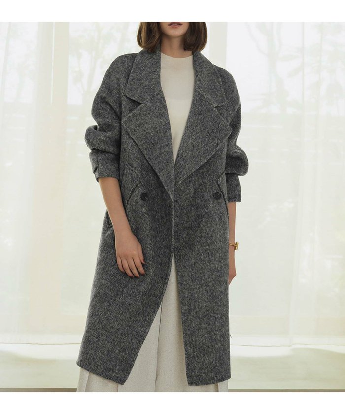 【エルフランク/ELFRANK】の【ウール70%】ダブルブレストロング丈チェスターコート インテリア・キッズ・メンズ・レディースファッション・服の通販 founy(ファニー) https://founy.com/ ファッション Fashion レディースファッション Fashion for Women アウター Coat / Outerwear Collection コート・ロングコート・ピーコート Long Coats, Peacoats & More チェスターコート・ロング丈アウター Chester Coats / Chesterfield Long Coats 新作・新入荷 New Arrivals / New In チェスターコート Chester Coat, Long Coat プチプライス・低価格 Affordable / Budget Price |ID: prp329100004841404 ipo3291000000035898505