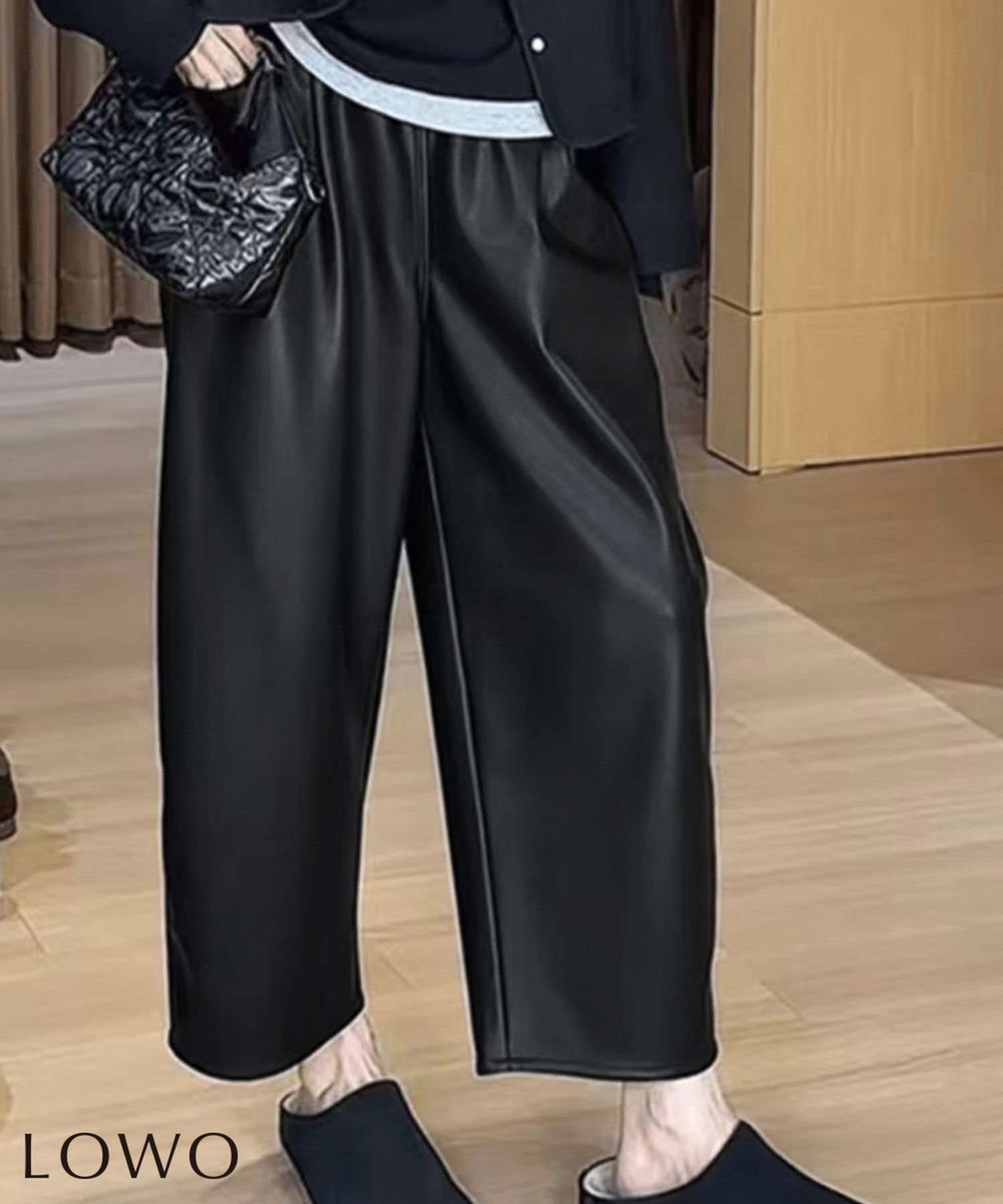 【ロワ/LOWO】のフェイクレザーカーブワイドパンツ 人気、トレンドファッション・服の通販 founy(ファニー) 　ファッション　Fashion　レディースファッション　Fashion for Women　パンツ　Pants & Trousers　新作・新入荷　New Arrivals / New In　プチプライス・低価格　Affordable / Budget Price　 other-1|ID: prp329100004841414 ipo3291000000035564113