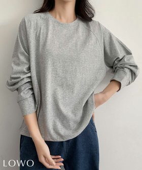 【ロワ/LOWO】の【綿100%使用】ラグランスリーブシンプルロングTシャツ 人気、トレンドファッション・服の通販 founy(ファニー) ファッション Fashion レディースファッション Fashion for Women トップス・カットソー Cut & Sew Tops シャツ・ブラウス・オフィスカジュアル Elegant Blouses & Button-Ups ロングTシャツ・Tシャツ Longline T-Shirts & Tees 新作・新入荷 New Arrivals / New In プチプライス・低価格 Affordable / Budget Price |ID:prp329100004841419