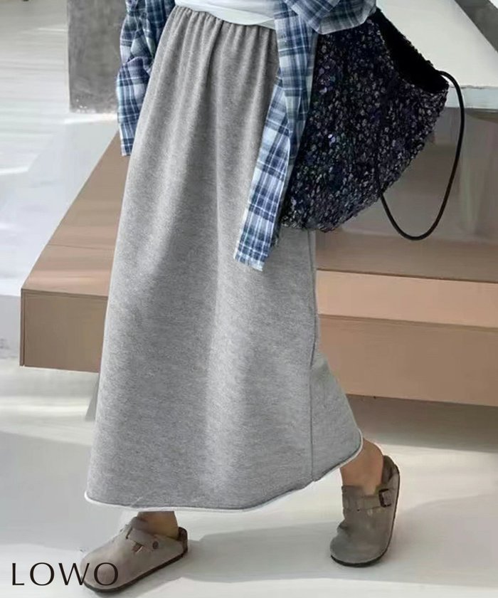 【ロワ/LOWO】の【綿100%使用】裾切りっぱなしスウェットAラインスカート インテリア・キッズ・メンズ・レディースファッション・服の通販 founy(ファニー) https://founy.com/ ファッション Fashion レディースファッション Fashion for Women スカート Skirts Aライン・フレアスカート A-Line & Flared Skirts 新作・新入荷 New Arrivals / New In スウェット / スエット Sweatshirt, Sweatwear プチプライス・低価格 Affordable / Budget Price |ID: prp329100004841421 ipo3291000000035901718