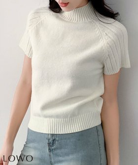 【ロワ/LOWO】のハイネックラグランスリーブニットトップス 人気、トレンドファッション・服の通販 founy(ファニー) ファッション Fashion レディースファッション Fashion for Women トップス・カットソー Cut & Sew Tops ニット Knit Tops & Sweaters 新作・新入荷 New Arrivals / New In プチプライス・低価格 Affordable / Budget Price |ID:prp329100004856263