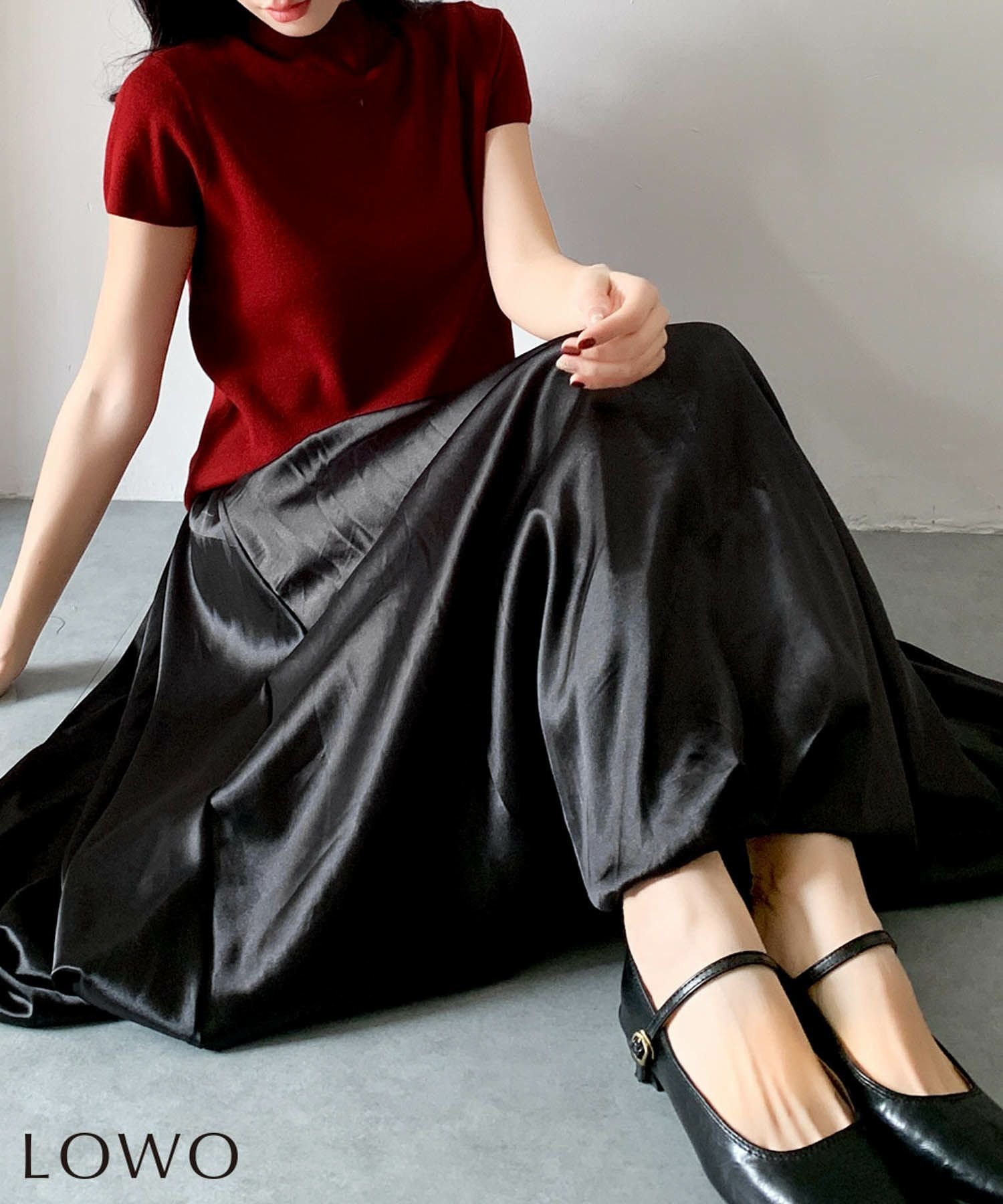 【ロワ/LOWO】のとろみサテンバルーンロングスカート 人気、トレンドファッション・服の通販 founy(ファニー) 　ファッション　Fashion　レディースファッション　Fashion for Women　スカート　Skirts　ロングスカート　Long Skirts / Maxi & Midi Skirts　新作・新入荷　New Arrivals / New In　とろみ　Fluid, Flowy Fabric　プチプライス・低価格　Affordable / Budget Price　 other-1|ID: prp329100004857150 ipo3291000000035898274