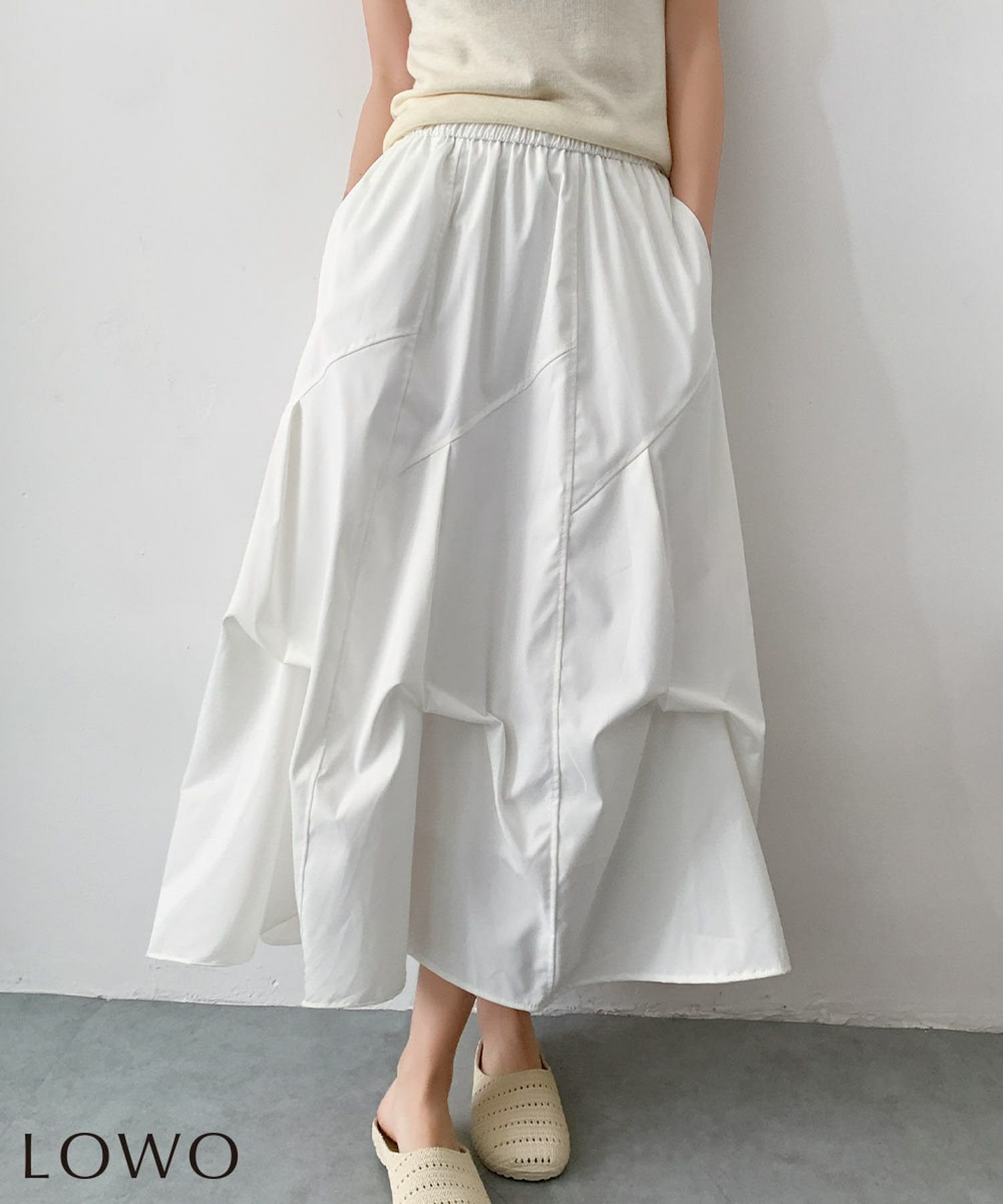 【ロワ/LOWO】の立体切替ロングスカート 人気、トレンドファッション・服の通販 founy(ファニー) 　ファッション　Fashion　レディースファッション　Fashion for Women　スカート　Skirts　ロングスカート　Long Skirts / Maxi & Midi Skirts　新作・新入荷　New Arrivals / New In　プチプライス・低価格　Affordable / Budget Price　ロング　Long, Long-Length　切替　Switching, Contrast Panel　 other-1|ID: prp329100004857151 ipo3291000000035898279