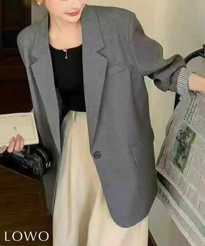 【ロワ/LOWO】の袖口配色テーラードジャケット インテリア・キッズ・メンズ・レディースファッション・服の通販 founy(ファニー) https://founy.com/ ファッション Fashion レディースファッション Fashion for Women アウター Coat / Outerwear Collection レディースジャケット・軽アウター Jackets テーラードジャケット / 通勤・きれいめスタイル Tailored Jackets & Blazers 新作・新入荷 New Arrivals / New In プチプライス・低価格 Affordable / Budget Price |ID: prp329100004859477 ipo3291000000035940379
