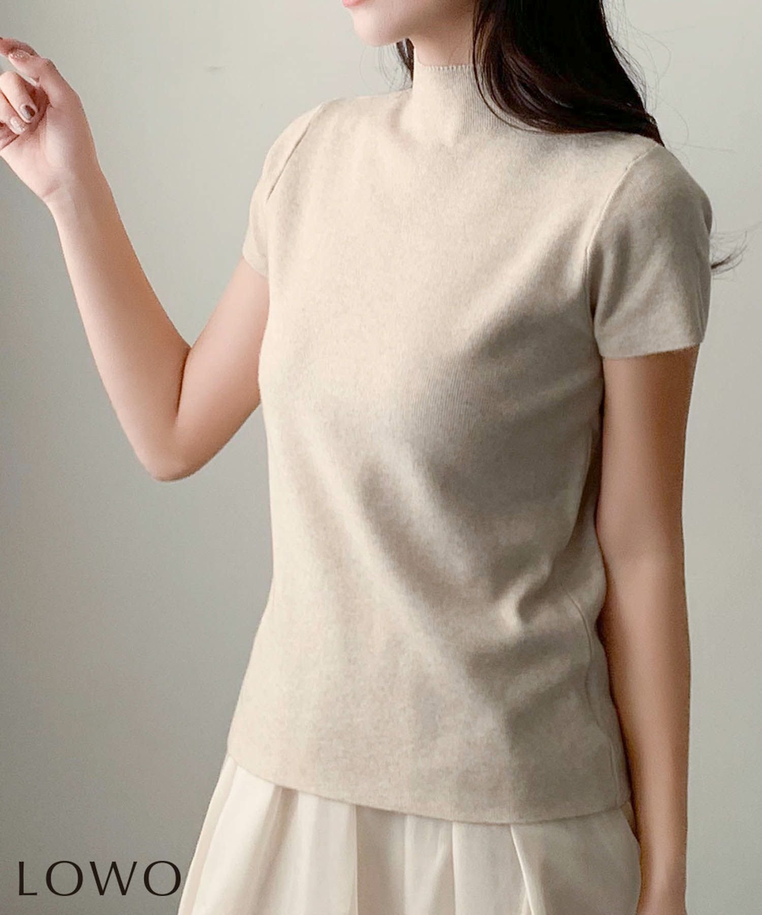 【ロワ/LOWO】のプチハイネックニットトップス 人気、トレンドファッション・服の通販 founy(ファニー) 　ファッション　Fashion　レディースファッション　Fashion for Women　トップス・カットソー　Cut & Sew Tops　ニット　Knit Tops & Sweaters　新作・新入荷　New Arrivals / New In　プチプライス・低価格　Affordable / Budget Price　 other-1|ID: prp329100004859481 ipo3291000000035940402