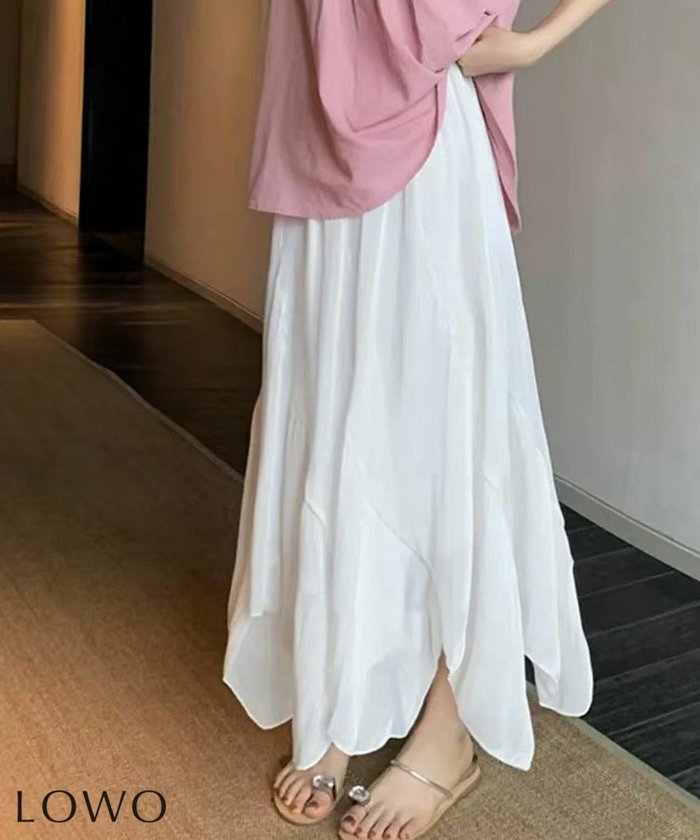 【ロワ/LOWO】のイレヘムロングスカート インテリア・キッズ・メンズ・レディースファッション・服の通販 founy(ファニー) https://founy.com/ ファッション Fashion レディースファッション Fashion for Women スカート Skirts ロングスカート Long Skirts / Maxi & Midi Skirts 新作・新入荷 New Arrivals / New In プチプライス・低価格 Affordable / Budget Price |ID: prp329100004859482 ipo3291000000036162555