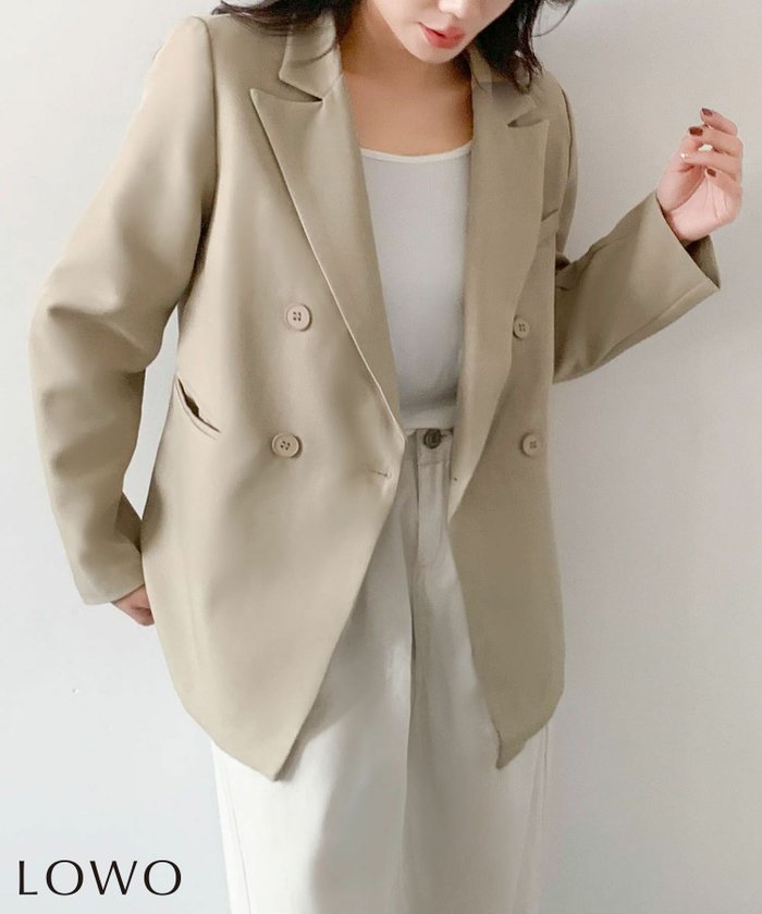 【ロワ/LOWO】のオーバーサイズダブルテーラードジャケット インテリア・キッズ・メンズ・レディースファッション・服の通販 founy(ファニー) https://founy.com/ ファッション Fashion レディースファッション Fashion for Women アウター Coat / Outerwear Collection レディースジャケット・軽アウター Jackets テーラードジャケット / 通勤・きれいめスタイル Tailored Jackets & Blazers 新作・新入荷 New Arrivals / New In プチプライス・低価格 Affordable / Budget Price |ID: prp329100004859889 ipo3291000000035969303