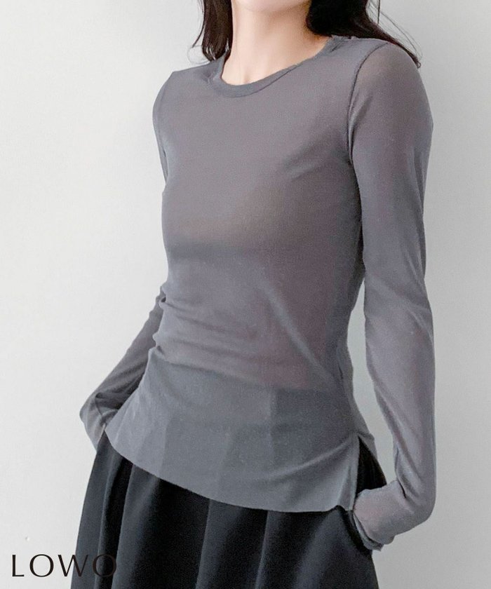 【ロワ/LOWO】の素材◎高見えラメシアートップス インテリア・キッズ・メンズ・レディースファッション・服の通販 founy(ファニー) https://founy.com/ ファッション Fashion レディースファッション Fashion for Women トップス・カットソー Cut & Sew Tops 新作・新入荷 New Arrivals / New In プチプライス・低価格 Affordable / Budget Price |ID: prp329100004859890 ipo3291000000036162440