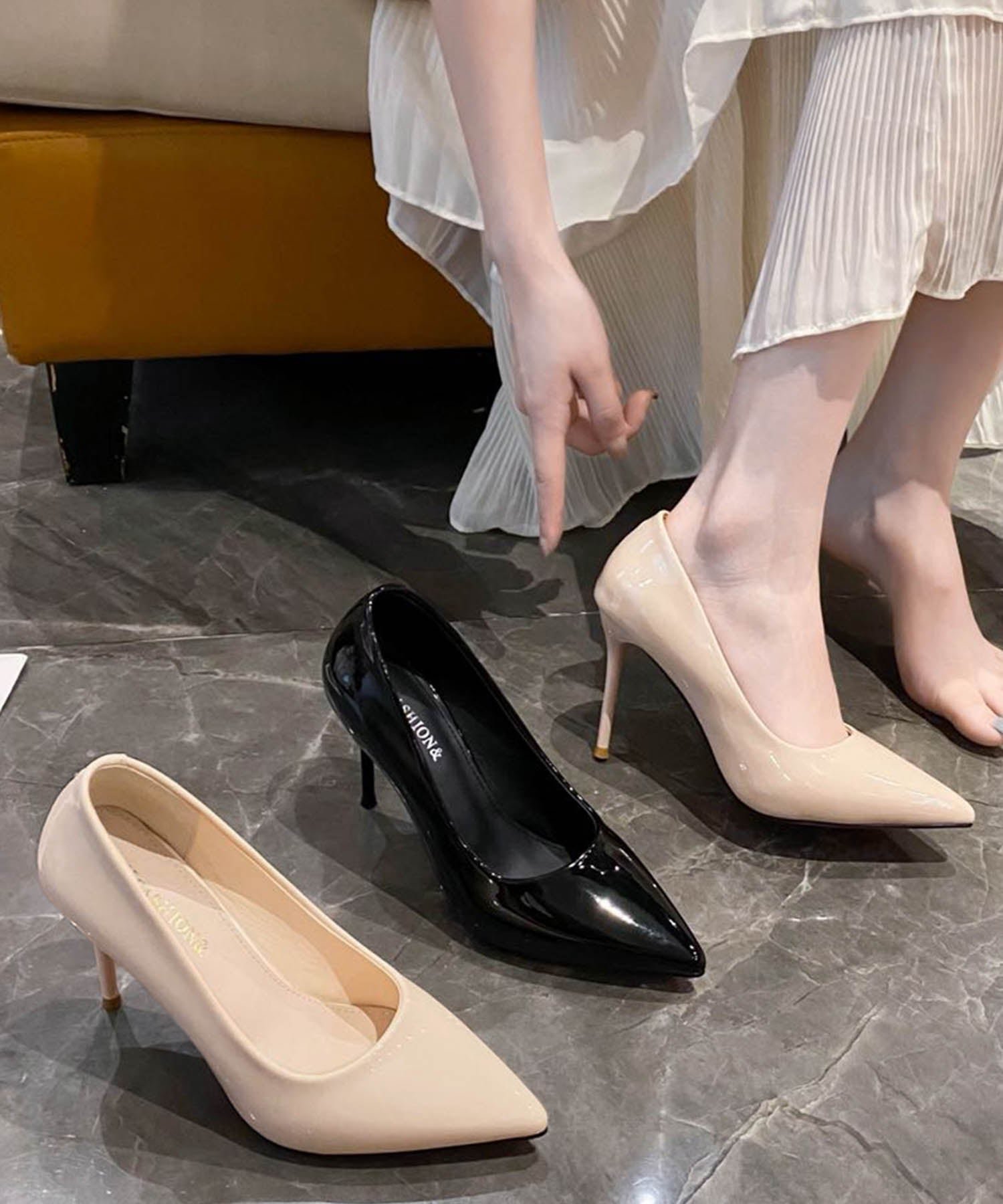 【ロワ/LOWO】のエナメルポインテッドヒールパンプス 人気、トレンドファッション・服の通販 founy(ファニー) 　ファッション　Fashion　レディースファッション　Fashion for Women　新作・新入荷　New Arrivals / New In　プチプライス・低価格　Affordable / Budget Price　 other-1|ID: prp329100004866982 ipo3291000000036253088