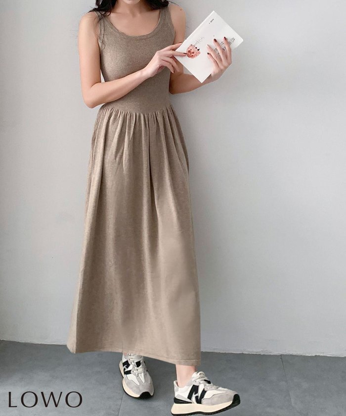 【ロワ/LOWO】のノースリーブウエスト切替マキシワンピース インテリア・キッズ・メンズ・レディースファッション・服の通販 founy(ファニー) https://founy.com/ ファッション Fashion レディースファッション Fashion for Women ワンピース Dresses マキシ丈ワンピース・ロングドレス Maxi Dresses / Long One-Pieces 新作・新入荷 New Arrivals / New In ノースリーブ Sleeveless, No-Sleeve プチプライス・低価格 Affordable / Budget Price マキシ Maxi, Full Length 切替 Switching, Contrast Panel |ID: prp329100004866985 ipo3291000000036253091