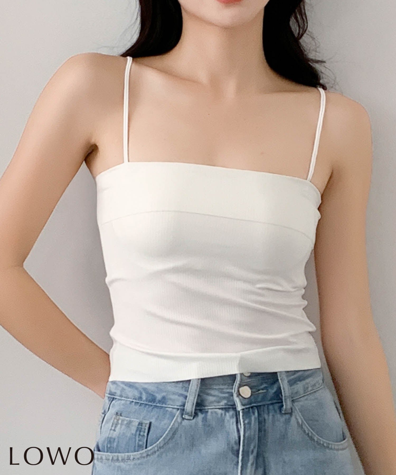 【ロワ/LOWO】のカップ付きスクエアネックリブキャミソール 清涼感のあるひんやりタッチ素材 接触冷感 人気、トレンドファッション・服の通販 founy(ファニー) 　ファッション　Fashion　レディースファッション　Fashion for Women　トップス・カットソー　Cut & Sew Tops　キャミソール&ノースリーブ　Camisoles & Sleeveless Tops　新作・新入荷　New Arrivals / New In　プチプライス・低価格　Affordable / Budget Price　 other-1|ID: prp329100004867416 ipo3291000000036258068