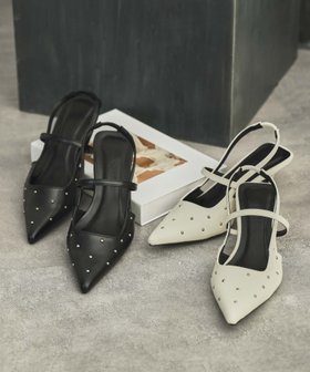 【ガール/GIRL】 【ANDRESD】スタッズポインテッドトゥバックストラップパンプス人気、トレンドファッション・服の通販 founy(ファニー) ファッション Fashion レディースファッション Fashion for Women バッグ Bags 新作・新入荷 New Arrivals / New In プチプライス・低価格 Affordable / Budget Price |ID:prp329100004867419