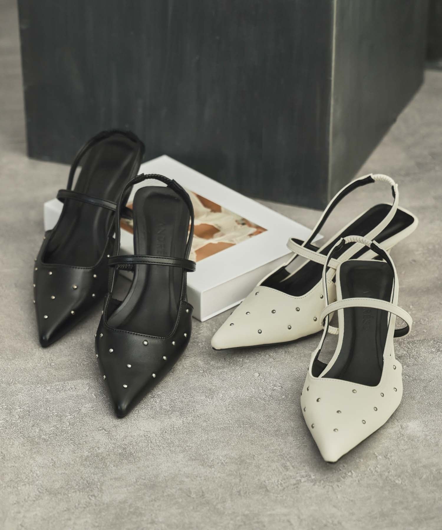 【ガール/GIRL】の【ANDRESD】スタッズポインテッドトゥバックストラップパンプス 人気、トレンドファッション・服の通販 founy(ファニー) 　ファッション　Fashion　レディースファッション　Fashion for Women　バッグ　Bags　新作・新入荷　New Arrivals / New In　プチプライス・低価格　Affordable / Budget Price　 other-1|ID: prp329100004867419 ipo3291000000036258073