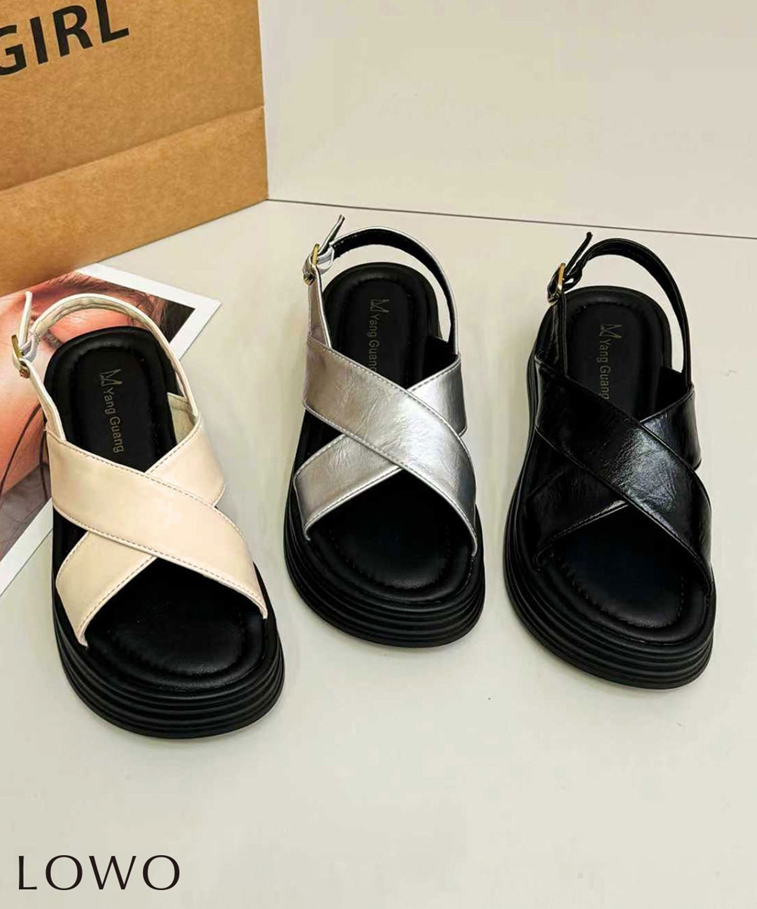 【ロワ/LOWO】のクロスベルトバックストラップフラットサンダル 人気、トレンドファッション・服の通販 founy(ファニー) 　ファッション　Fashion　レディースファッション　Fashion for Women　バッグ　Bags　ベルト&ウエストマーク　Belts & Waist Accessories　新作・新入荷　New Arrivals / New In　プチプライス・低価格　Affordable / Budget Price　 other-1|ID: prp329100004867941 ipo3291000000036267418