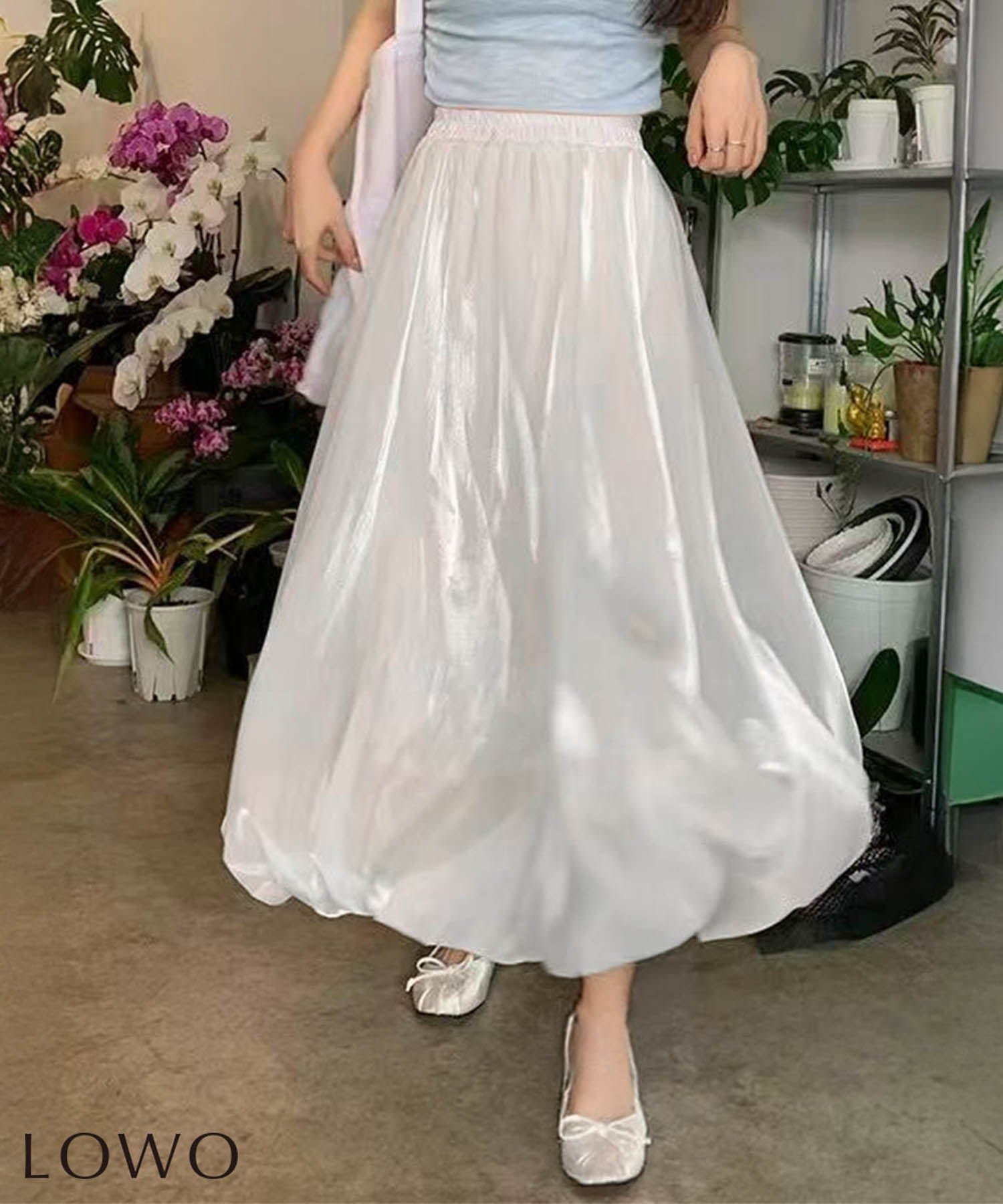 【ロワ/LOWO】のなめらかバルーンボリュームロングスカート 人気、トレンドファッション・服の通販 founy(ファニー) 　ファッション　Fashion　レディースファッション　Fashion for Women　スカート　Skirts　ロングスカート　Long Skirts / Maxi & Midi Skirts　新作・新入荷　New Arrivals / New In　なめらか　Smooth, Silky Texture　プチプライス・低価格　Affordable / Budget Price　 other-1|ID: prp329100004868456 ipo3291000000036277110
