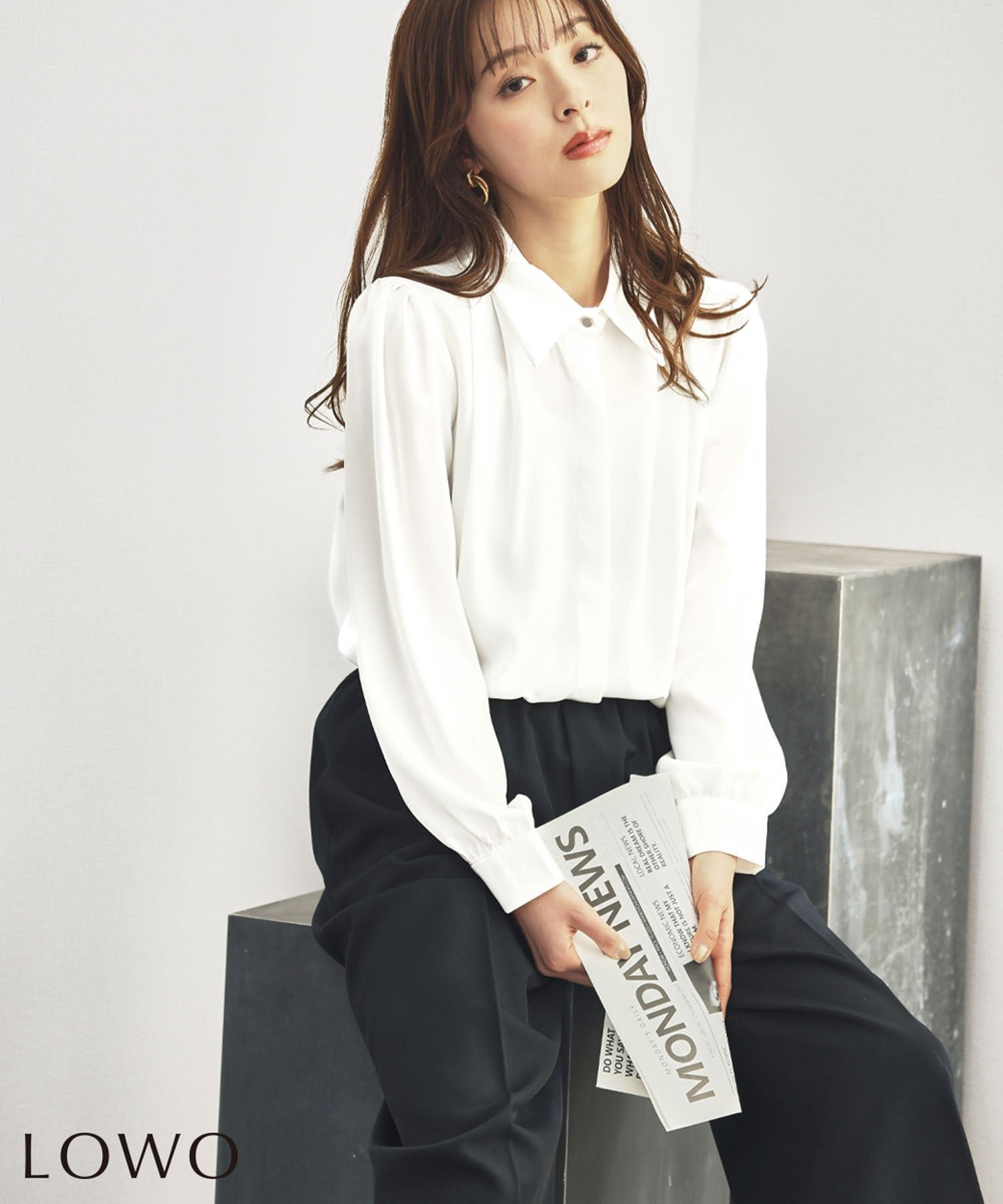 【ロワ/LOWO】のパフスリーブシャツブラウス 人気、トレンドファッション・服の通販 founy(ファニー) 　ファッション　Fashion　レディースファッション　Fashion for Women　トップス・カットソー　Cut & Sew Tops　シャツ・ブラウス・オフィスカジュアル　Elegant Blouses & Button-Ups　新作・新入荷　New Arrivals / New In　プチプライス・低価格　Affordable / Budget Price　 other-1|ID: prp329100004871568 ipo3291000000036319315