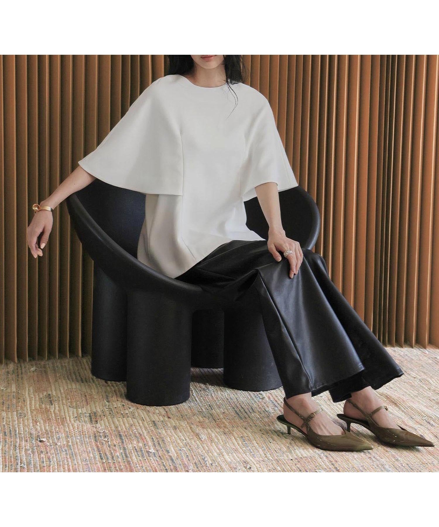 【エルフランク/ELFRANK】の【2026SS先行予約】上質ジョーゼットブラウス ケープスリーブデザインカットソー Washable 人気、トレンドファッション・服の通販 founy(ファニー) 　ファッション　Fashion　レディースファッション　Fashion for Women　トップス・カットソー　Cut & Sew Tops　シャツ・ブラウス・オフィスカジュアル　Elegant Blouses & Button-Ups　カットソー・ベーシックTシャツ　Cut-and-Sewn Tops / Stretch Tees & Basics　新作・新入荷　New Arrivals / New In　2026年　2026　ジョーゼット　Georgette, Semi-Sheer Fabric　プチプライス・低価格　Affordable / Budget Price　 other-1|ID: prp329100004871933 ipo3291000000036325141