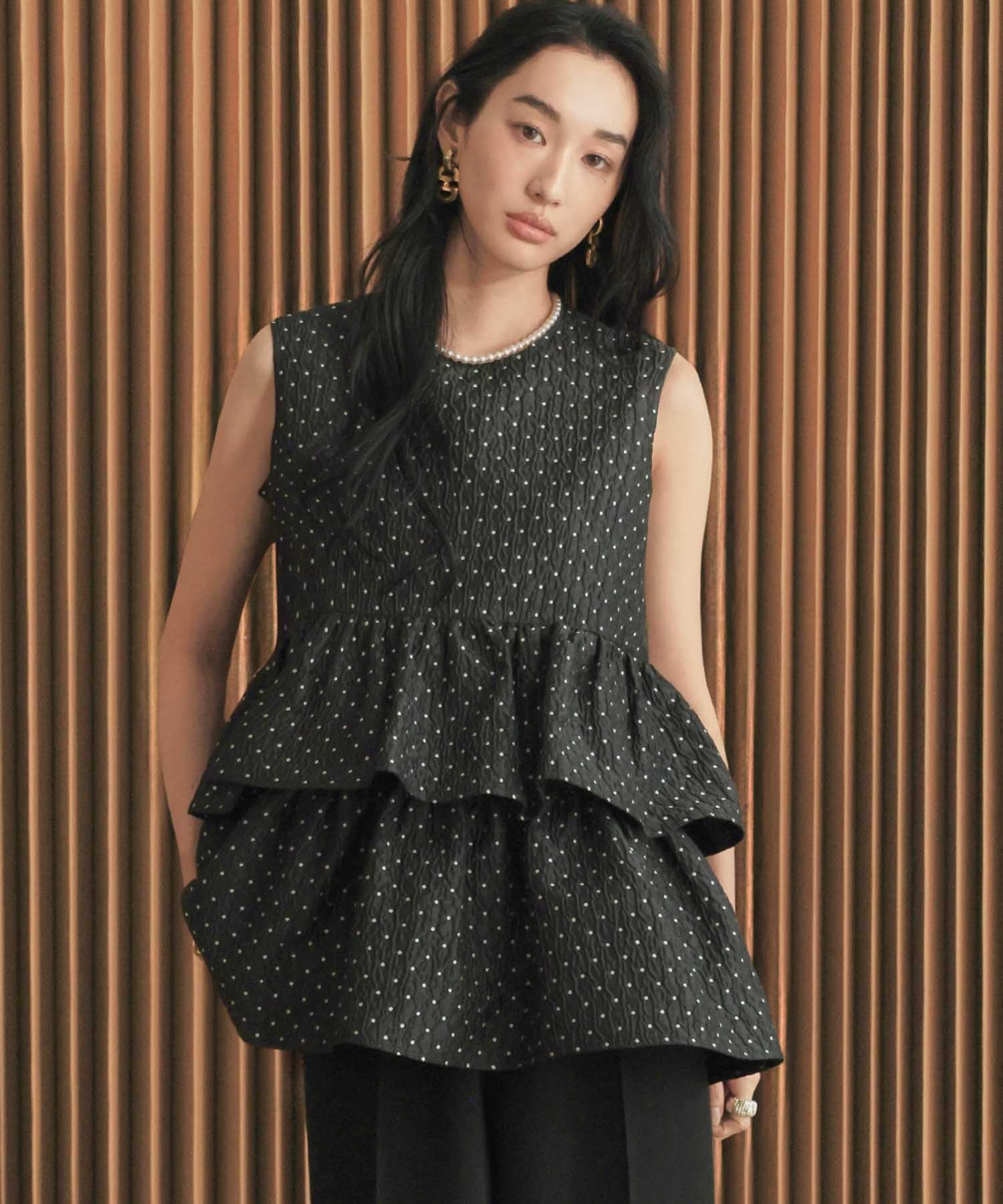 【エルフランク/ELFRANK】の【2026SS先行予約】ドットジャガードティアードチュニック Washable 人気、トレンドファッション・服の通販 founy(ファニー) 　ファッション　Fashion　レディースファッション　Fashion for Women　トップス・カットソー　Cut & Sew Tops　新作・新入荷　New Arrivals / New In　2026年　2026　プチプライス・低価格　Affordable / Budget Price　 other-1|ID: prp329100004871937 ipo3291000000036325149