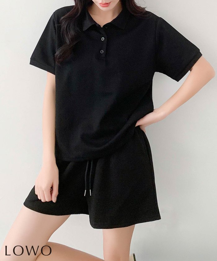【ロワ/LOWO】のコットン95% ポロシャツ×ショートパンツ セットアップ/2点セット インテリア・キッズ・メンズ・レディースファッション・服の通販 founy(ファニー) https://founy.com/ ファッション Fashion レディースファッション Fashion for Women セットアップ Matching Sets レディースパンツ・ボトムス Pants & Trousers / Bottoms パンツ Pants & Trousers ショートパンツ・ハーフパンツ High-Waisted & Relaxed Shorts 新作・新入荷 New Arrivals / New In ショート Short, Short Length セットアップ Set-Up, Coordinated Outfit プチプライス・低価格 Affordable / Budget Price ポロシャツ Polo Shirt, Collared Tee |ID: prp329100004877064 ipo3291000000036379204
