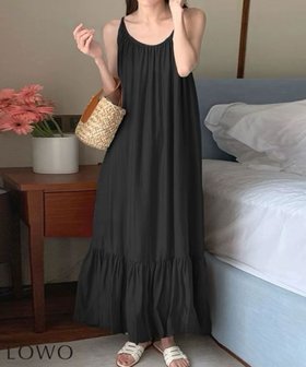【ロワ/LOWO】のギャザーティアードキャミソールワンピース 人気、トレンドファッション・服の通販 founy(ファニー) ファッション Fashion レディースファッション Fashion for Women ワンピース Dresses 新作・新入荷 New Arrivals / New In プチプライス・低価格 Affordable / Budget Price |ID:prp329100004887925