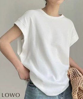 【ロワ/LOWO】のワイドアームホールオーバーサイズフレンチスリーブカットソー 人気、トレンドファッション・服の通販 founy(ファニー) ファッション Fashion レディースファッション Fashion for Women トップス・カットソー Cut & Sew Tops カットソー・ベーシックTシャツ Cut-and-Sewn Tops / Stretch Tees & Basics 新作・新入荷 New Arrivals / New In プチプライス・低価格 Affordable / Budget Price ワイド Wide, Wide Fit |ID:prp329100004899727
