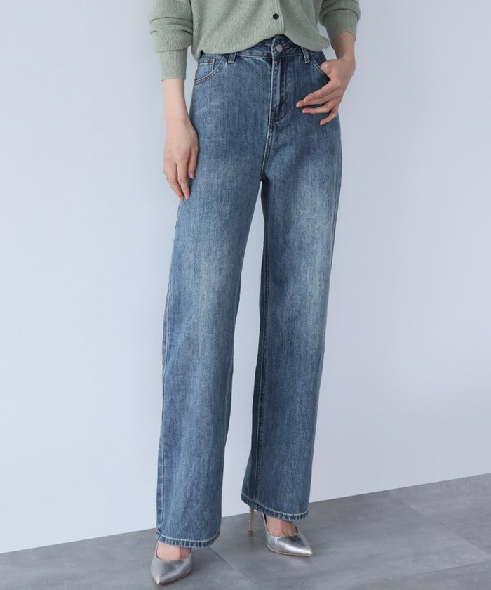 【ロワ/LOWO】のハイウエストストレートデニムパンツ インテリア・キッズ・メンズ・レディースファッション・服の通販 founy(ファウニー) https://founy.com/ ファッション Fashion レディースファッション Fashion for Women パンツ Pants & Trousers デニムパンツ・ジーンズ・美脚デニム Denim Jeans & Pants 新作・新入荷 New Arrivals / New In プチプライス・低価格 Affordable / Budget Price |ID: prp329100004926296 ipo3291000000037256510