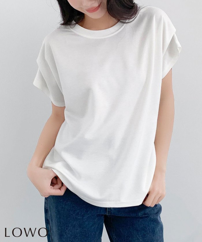 【ロワ/LOWO】のタックスリーブオーバーサイズTシャツカットソー インテリア・キッズ・メンズ・レディースファッション・服の通販 founy(ファウニー) https://founy.com/ ファッション Fashion レディースファッション Fashion for Women トップス・カットソー Cut & Sew Tops シャツ・ブラウス・オフィスカジュアル Elegant Blouses & Button-Ups ロングTシャツ・Tシャツ Longline T-Shirts & Tees カットソー・ベーシックTシャツ Cut-and-Sewn Tops / Stretch Tees & Basics 新作・新入荷 New Arrivals / New In カットソー Cut and Sewn Top プチプライス・低価格 Affordable / Budget Price |ID: prp329100004926303 ipo3291000000037253735