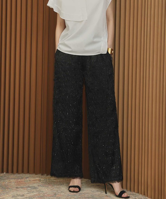 【エルフランク/ELFRANK】の【2026SS先行予約】フェザーフリンジウエストゴムセミワイドイージーパンツ インテリア・キッズ・メンズ・レディースファッション・服の通販 founy(ファニー) https://founy.com/ ファッション Fashion レディースファッション Fashion for Women パンツ Pants & Trousers 新作・新入荷 New Arrivals / New In 2026年 2026 2026春夏・S/S Spring/Summer 2026 SS26 プチプライス・低価格 Affordable / Budget Price |ID: prp329100004942789 ipo3291000000037099272