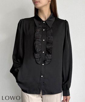 【ロワ/LOWO】 フロントフリルシアーブラウス人気、トレンドファッション・服の通販 founy(ファニー) ファッション Fashion レディースファッション Fashion for Women トップス・カットソー Cut & Sew Tops シャツ・ブラウス・オフィスカジュアル Elegant Blouses & Button-Ups 新作・新入荷 New Arrivals / New In プチプライス・低価格 Affordable / Budget Price |ID:prp329100004956742