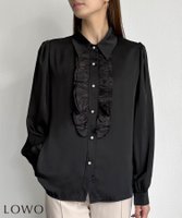 【ロワ/LOWO】のフロントフリルシアーブラウス 人気、トレンドファッション・服の通販 founy(ファニー) ファッション Fashion レディースファッション Fashion for Women トップス・カットソー Cut & Sew Tops シャツ・ブラウス・オフィスカジュアル Elegant Blouses & Button-Ups 新作・新入荷 New Arrivals / New In プチプライス・低価格 Affordable / Budget Price |ID:prp329100004956742