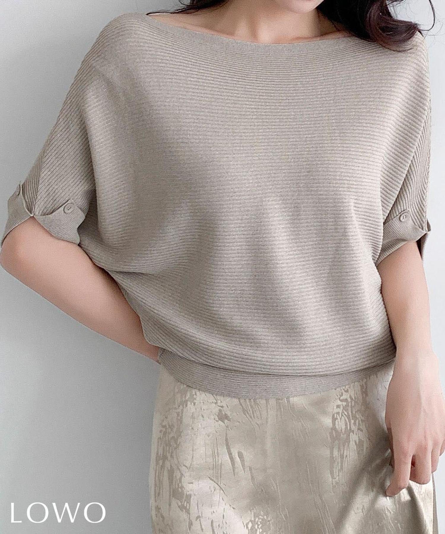 【ロワ/LOWO】のボートネックドルマンスリーブリブトップス 人気、トレンドファッション・服の通販 founy(ファニー) 　ファッション　Fashion　レディースファッション　Fashion for Women　トップス・カットソー　Cut & Sew Tops　新作・新入荷　New Arrivals / New In　プチプライス・低価格　Affordable / Budget Price　 other-1|ID: prp329100004960281 ipo3291000000037217325