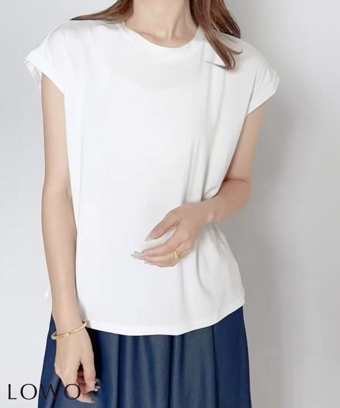 【ロワ/LOWO】の1枚でも着映える、計算された立体シルエットの大人Tシャツ インテリア・キッズ・メンズ・レディースファッション・服の通販 founy(ファウニー) https://founy.com/ ファッション Fashion レディースファッション Fashion for Women トップス・カットソー Cut & Sew Tops シャツ・ブラウス・オフィスカジュアル Elegant Blouses & Button-Ups ロングTシャツ・Tシャツ Longline T-Shirts & Tees 新作・新入荷 New Arrivals / New In プチプライス・低価格 Affordable / Budget Price |ID: prp329100004960282 ipo3291000000037264768