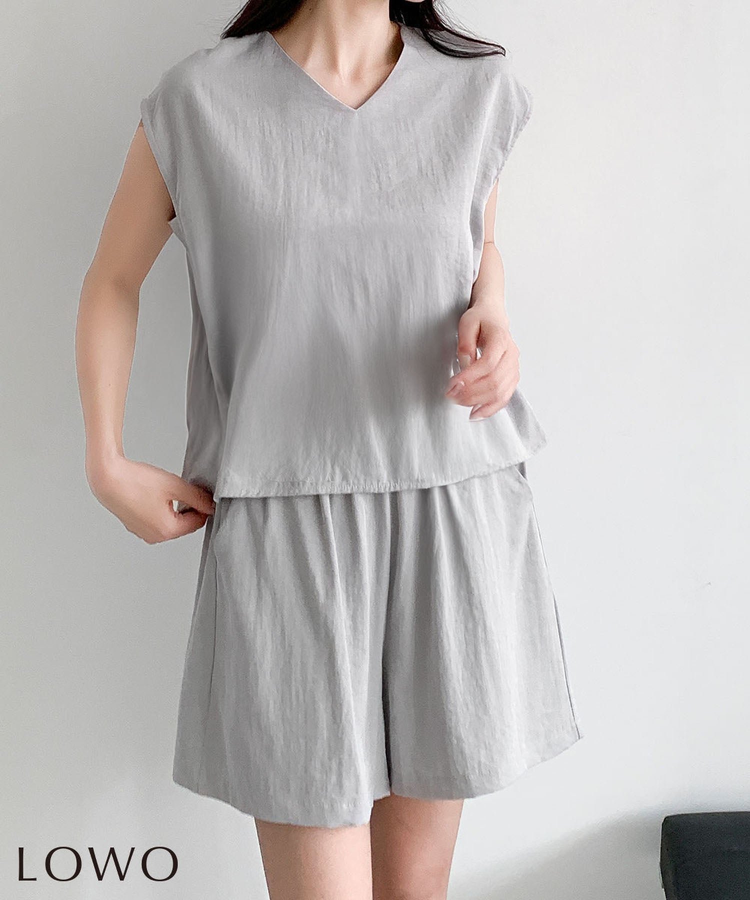 【ロワ/LOWO】のリネンタッチ・ショートパンツセットアップ 人気、トレンドファッション・服の通販 founy(ファニー) 　ファッション　Fashion　レディースファッション　Fashion for Women　セットアップ　Matching Sets　レディースパンツ・ボトムス　Pants & Trousers / Bottoms　パンツ　Pants & Trousers　ショートパンツ・ハーフパンツ　High-Waisted & Relaxed Shorts　新作・新入荷　New Arrivals / New In　プチプライス・低価格　Affordable / Budget Price　 other-1|ID: prp329100004960284 ipo3291000000037217336