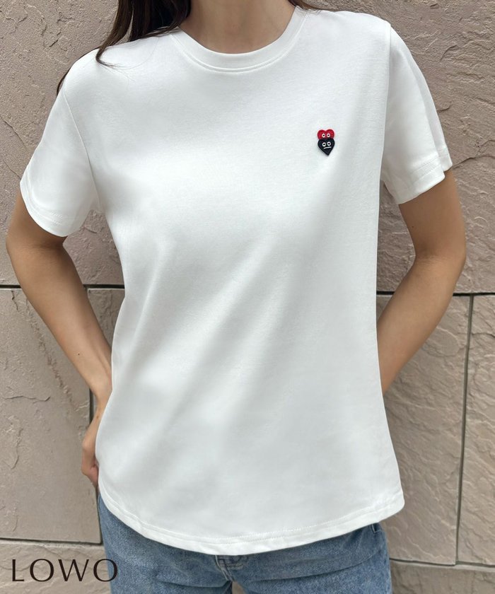 【ロワ/LOWO】の綿混選べる2タイプワンポイント刺繍シンプルTシャツカットソー インテリア・キッズ・メンズ・レディースファッション・服の通販 founy(ファウニー) https://founy.com/ ファッション Fashion レディースファッション Fashion for Women トップス・カットソー Cut & Sew Tops シャツ・ブラウス・オフィスカジュアル Elegant Blouses & Button-Ups ロングTシャツ・Tシャツ Longline T-Shirts & Tees カットソー・ベーシックTシャツ Cut-and-Sewn Tops / Stretch Tees & Basics 新作・新入荷 New Arrivals / New In カットソー Cut and Sewn Top シンプル Simple, Minimal プチプライス・低価格 Affordable / Budget Price ワンポイント One Point, Statement Accent |ID: prp329100004966027 ipo3291000000037255289