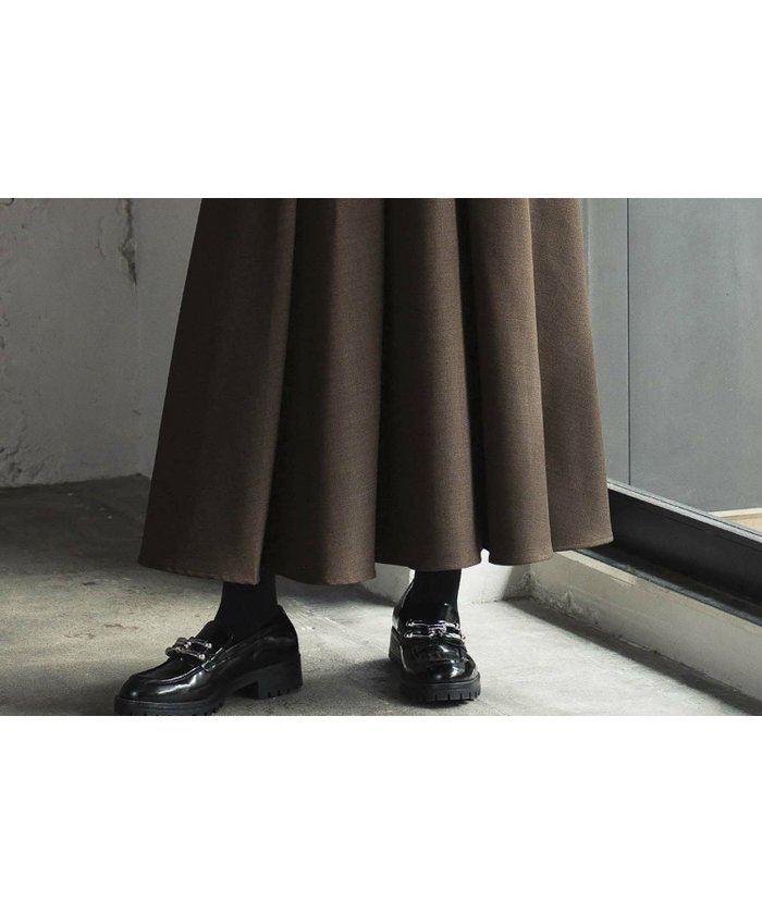 【エルフランク/ELFRANK】のタックフレア ロングスカート【ウエストゴム/上品シルエット】 インテリア・キッズ・メンズ・レディースファッション・服の通販 founy(ファウニー) https://founy.com/ ファッション Fashion レディースファッション Fashion for Women スカート Skirts ロングスカート Long Skirts / Maxi & Midi Skirts 新作・新入荷 New Arrivals / New In フレア Flare, Flared プチプライス・低価格 Affordable / Budget Price ロング Long, Long-Length エレガント 上品 Elegant |ID: prp329100004966072 ipo3291000000037255400