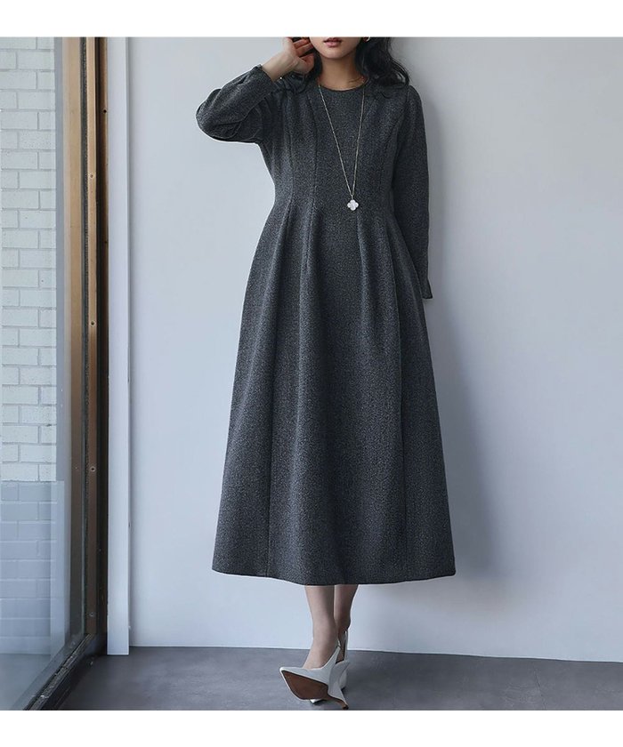 【エルフランク/ELFRANK】の【残りわずか】ハイウエストコクーンミモレ丈ワンピース インテリア・キッズ・メンズ・レディースファッション・服の通販 founy(ファウニー) https://founy.com/ ファッション Fashion レディースファッション Fashion for Women ワンピース Dresses 新作・新入荷 New Arrivals / New In プチプライス・低価格 Affordable / Budget Price |ID: prp329100004966164 ipo3291000000037255650
