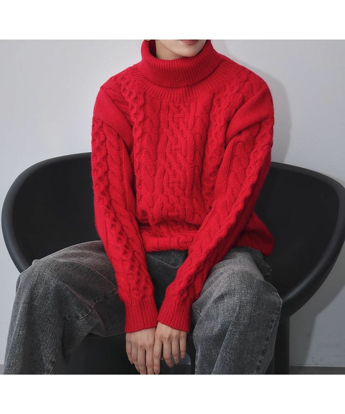【エルフランク/ELFRANK】のハイネックケーブルニットプルオーバー インテリア・キッズ・メンズ・レディースファッション・服の通販 founy(ファウニー) https://founy.com/ ファッション Fashion レディースファッション Fashion for Women トップス・カットソー Cut & Sew Tops ニット Knit Tops & Sweaters カジュアルプルオーバー・ニットトップス Pullovers & Knit Tops / Casual Pullovers 新作・新入荷 New Arrivals / New In プチプライス・低価格 Affordable / Budget Price |ID: prp329100004966192 ipo3291000000037255715
