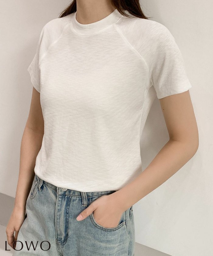 【ロワ/LOWO】のセミスタンドネック無地Tシャツカットソー インテリア・キッズ・メンズ・レディースファッション・服の通販 founy(ファウニー) https://founy.com/ ファッション Fashion レディースファッション Fashion for Women トップス・カットソー Cut & Sew Tops シャツ・ブラウス・オフィスカジュアル Elegant Blouses & Button-Ups ロングTシャツ・Tシャツ Longline T-Shirts & Tees カットソー・ベーシックTシャツ Cut-and-Sewn Tops / Stretch Tees & Basics 新作・新入荷 New Arrivals / New In カットソー Cut and Sewn Top プチプライス・低価格 Affordable / Budget Price 無地 Plain, Solid Color |ID: prp329100004966281 ipo3291000000037255935