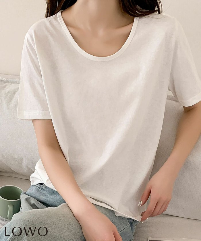 【ロワ/LOWO】のゆったりUネックシンプルTシャツカットソー インテリア・キッズ・メンズ・レディースファッション・服の通販 founy(ファウニー) https://founy.com/ ファッション Fashion レディースファッション Fashion for Women トップス・カットソー Cut & Sew Tops シャツ・ブラウス・オフィスカジュアル Elegant Blouses & Button-Ups ロングTシャツ・Tシャツ Longline T-Shirts & Tees カットソー・ベーシックTシャツ Cut-and-Sewn Tops / Stretch Tees & Basics 新作・新入荷 New Arrivals / New In カットソー Cut and Sewn Top プチプライス・低価格 Affordable / Budget Price |ID: prp329100004966305 ipo3291000000037255997