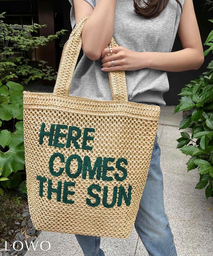 【ロワ/LOWO】のペーパー素材ロゴ刺繍メッシュトートバッグ インテリア・キッズ・メンズ・レディースファッション・服の通販 founy(ファウニー) https://founy.com/ ファッション Fashion レディースファッション Fashion for Women バッグ Bags 新作・新入荷 New Arrivals / New In プチプライス・低価格 Affordable / Budget Price ペーパー Paper, Kraft Paper |ID: prp329100004966342 ipo3291000000037256088