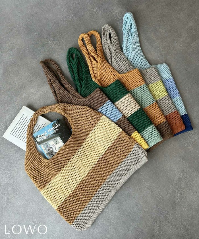 【ロワ/LOWO】のカラフルボーダーメッシュトートバッグ インテリア・キッズ・メンズ・レディースファッション・服の通販 founy(ファウニー) https://founy.com/ ファッション Fashion レディースファッション Fashion for Women バッグ Bags 新作・新入荷 New Arrivals / New In プチプライス・低価格 Affordable / Budget Price |ID: prp329100004966387 ipo3291000000037256201