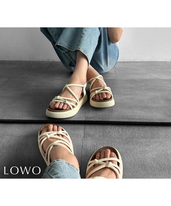 【ロワ/LOWO】のクロスストラップ厚底サンダル インテリア・キッズ・メンズ・レディースファッション・服の通販 founy(ファウニー) https://founy.com/ ファッション Fashion レディースファッション Fashion for Women 新作・新入荷 New Arrivals / New In サンダル Sandals, Summer Shoes プチプライス・低価格 Affordable / Budget Price 厚底 Platform Shoes |ID: prp329100004966637 ipo3291000000037256859