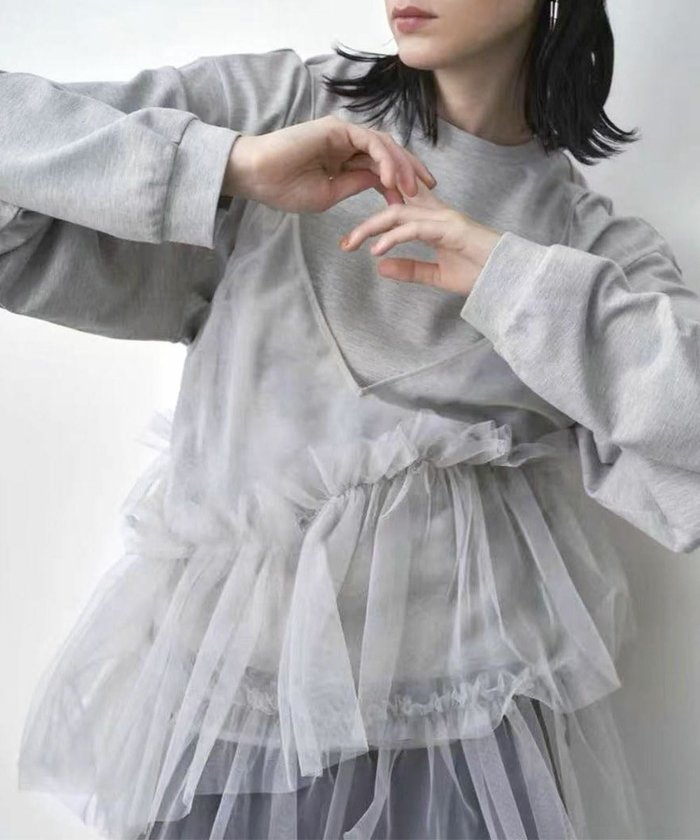 【ロワ/LOWO】のチュールフリルティアードキャミソール インテリア・キッズ・メンズ・レディースファッション・服の通販 founy(ファウニー) https://founy.com/ ファッション Fashion レディースファッション Fashion for Women トップス・カットソー Cut & Sew Tops キャミソール&ノースリーブ Camisoles & Sleeveless Tops 新作・新入荷 New Arrivals / New In プチプライス・低価格 Affordable / Budget Price |ID: prp329100004966697 ipo3291000000037257002