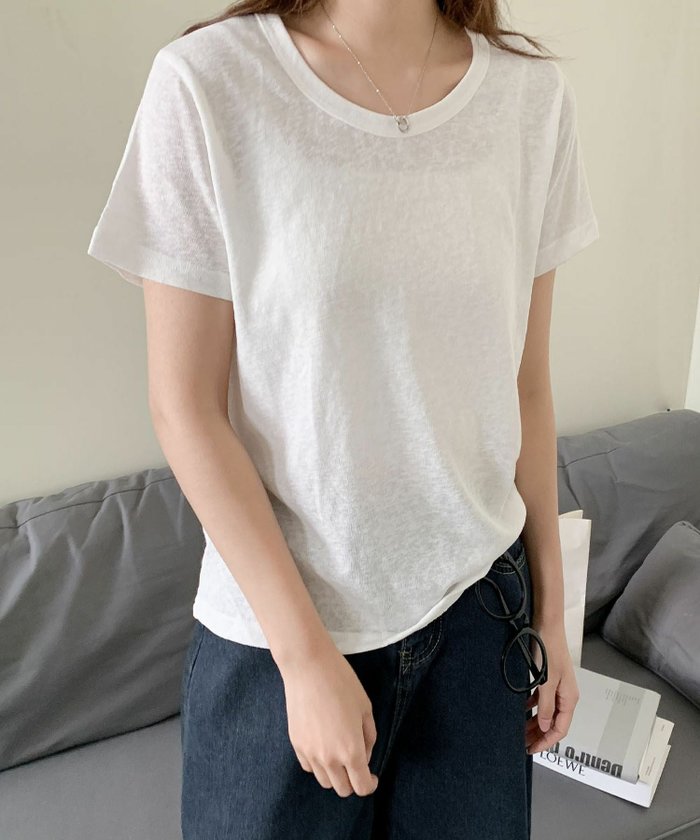 【ロワ/LOWO】の綿混無地シンプルTシャツカットソー インテリア・キッズ・メンズ・レディースファッション・服の通販 founy(ファウニー) https://founy.com/ ファッション Fashion レディースファッション Fashion for Women トップス・カットソー Cut & Sew Tops シャツ・ブラウス・オフィスカジュアル Elegant Blouses & Button-Ups ロングTシャツ・Tシャツ Longline T-Shirts & Tees カットソー・ベーシックTシャツ Cut-and-Sewn Tops / Stretch Tees & Basics 新作・新入荷 New Arrivals / New In カットソー Cut and Sewn Top シンプル Simple, Minimal プチプライス・低価格 Affordable / Budget Price |ID: prp329100004966785 ipo3291000000037257210