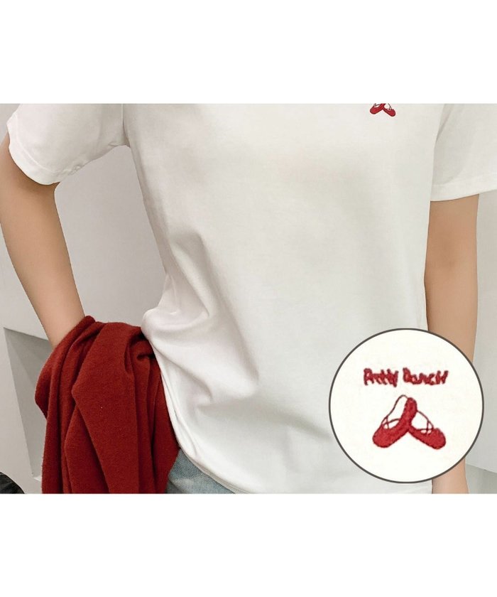 【ロワ/LOWO】の綿混ワンポイント刺繍Tシャツカットソー インテリア・キッズ・メンズ・レディースファッション・服の通販 founy(ファウニー) https://founy.com/ ファッション Fashion レディースファッション Fashion for Women トップス・カットソー Cut & Sew Tops シャツ・ブラウス・オフィスカジュアル Elegant Blouses & Button-Ups ロングTシャツ・Tシャツ Longline T-Shirts & Tees カットソー・ベーシックTシャツ Cut-and-Sewn Tops / Stretch Tees & Basics 新作・新入荷 New Arrivals / New In カットソー Cut and Sewn Top プチプライス・低価格 Affordable / Budget Price ワンポイント One Point, Statement Accent |ID: prp329100004966801 ipo3291000000037257247
