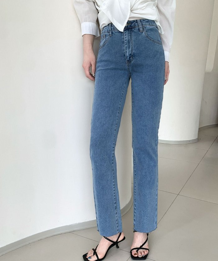 【ロワ/LOWO】の綿混ハイウエストデニムスキニーパンツ インテリア・キッズ・メンズ・レディースファッション・服の通販 founy(ファウニー) https://founy.com/ ファッション Fashion レディースファッション Fashion for Women パンツ Pants & Trousers 新作・新入荷 New Arrivals / New In プチプライス・低価格 Affordable / Budget Price |ID: prp329100004966837 ipo3291000000037257332