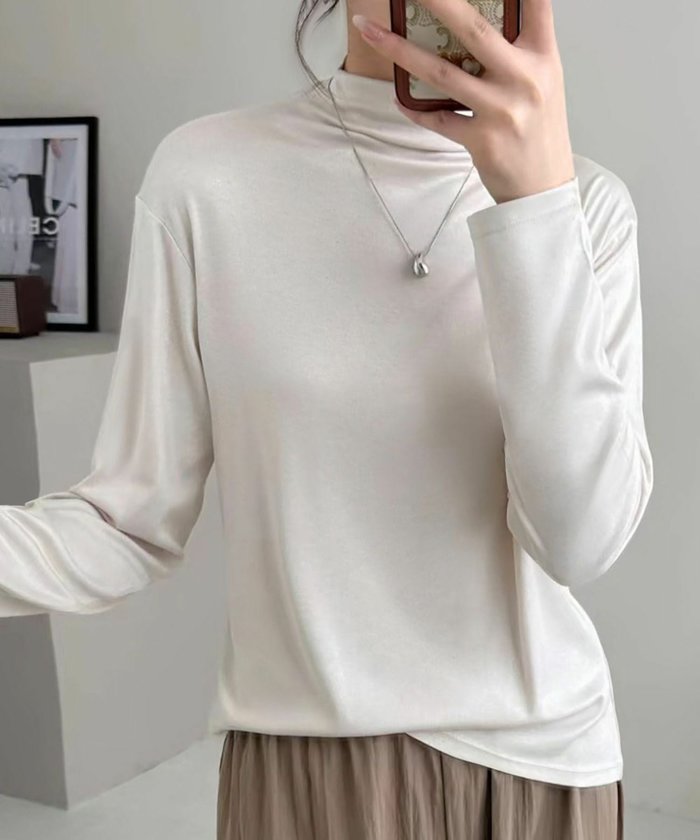 【ロワ/LOWO】のハイネックカットソー インテリア・キッズ・メンズ・レディースファッション・服の通販 founy(ファウニー) https://founy.com/ ファッション Fashion レディースファッション Fashion for Women トップス・カットソー Cut & Sew Tops カットソー・ベーシックTシャツ Cut-and-Sewn Tops / Stretch Tees & Basics 新作・新入荷 New Arrivals / New In プチプライス・低価格 Affordable / Budget Price |ID: prp329100004966872 ipo3291000000037257415