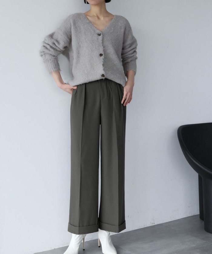 【ロワ/LOWO】のセンタープレスツータックワイドパンツ インテリア・キッズ・メンズ・レディースファッション・服の通販 founy(ファウニー) https://founy.com/ ファッション Fashion レディースファッション Fashion for Women パンツ Pants & Trousers 新作・新入荷 New Arrivals / New In プチプライス・低価格 Affordable / Budget Price |ID: prp329100004966895 ipo3291000000037257473